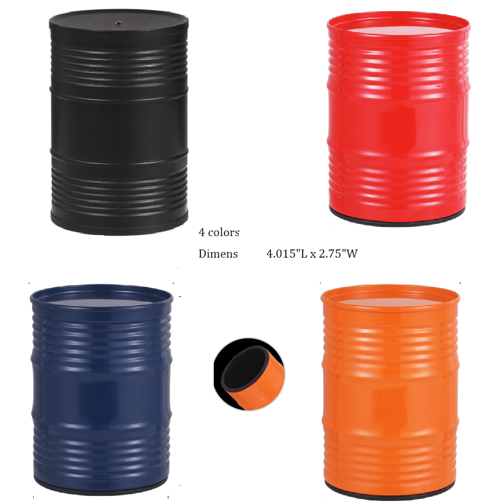 Oil Barrel Shaped Pen Holders 2