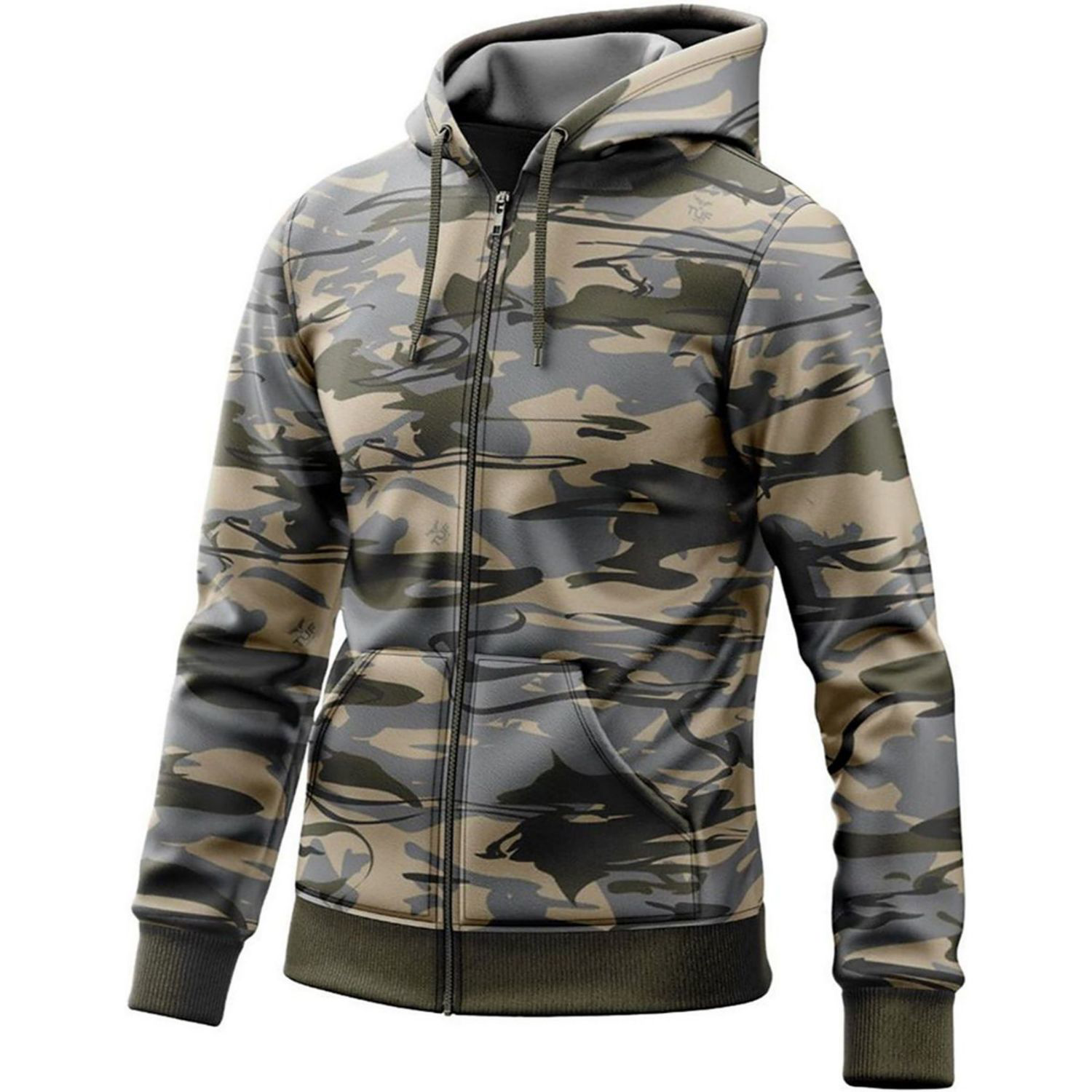 Antler® Men's 8.2 oz. Polar Fleece Full Zipper Hoodie with Pockets 3