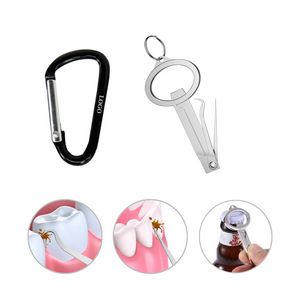 Durable Metal Dental Pick Tool With Carabiner 3