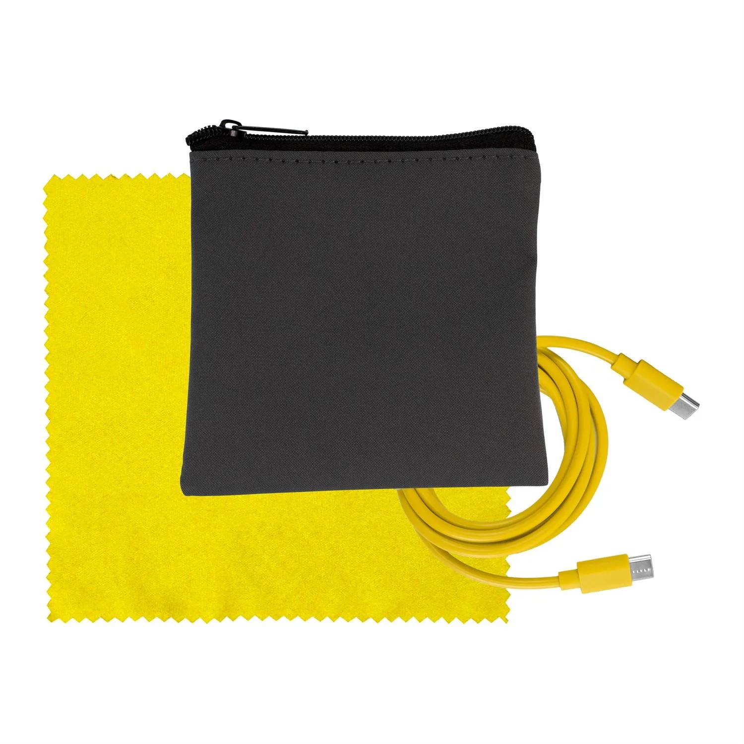 Gray Executive C to C Cable & Cloth Set 7