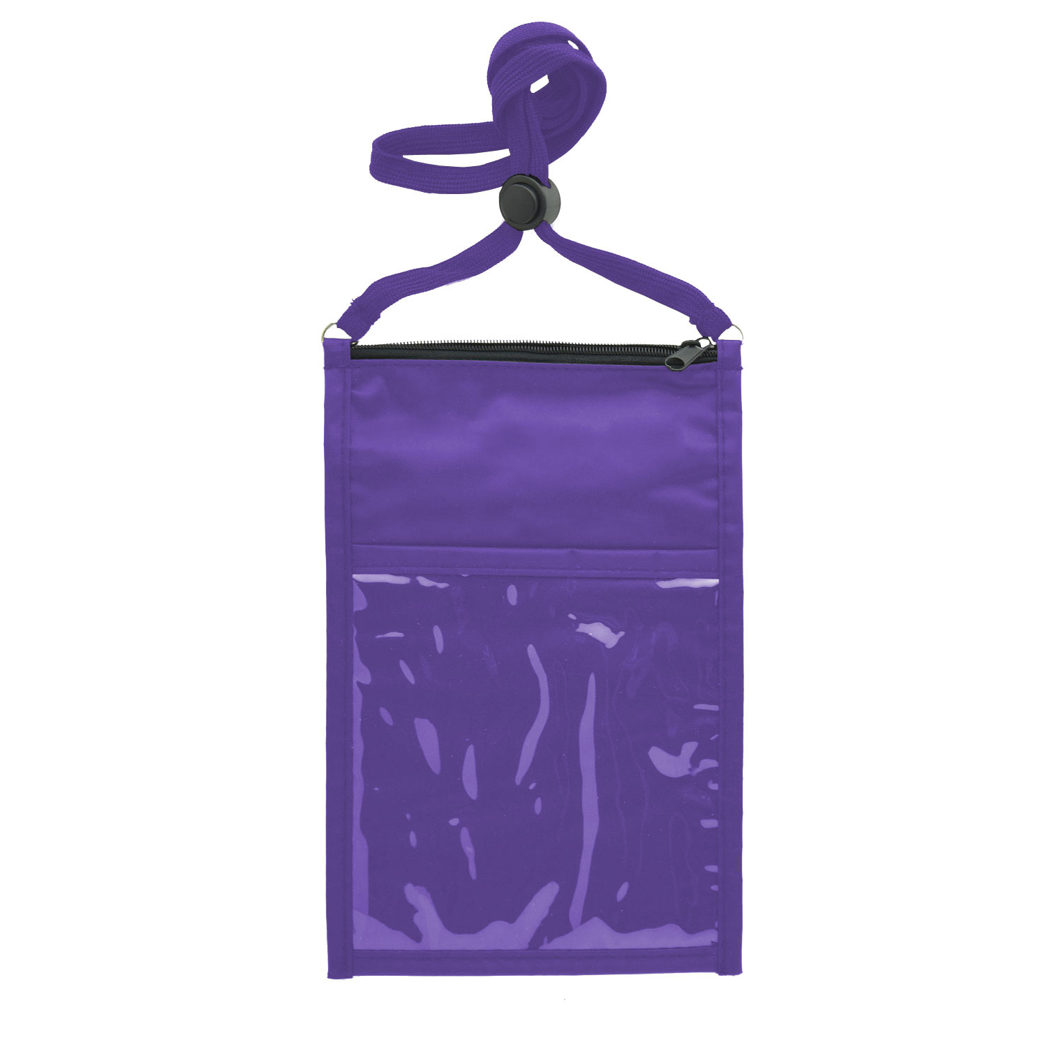 NYLON LARGE DOUBLE POUCH NECK WALLET 12