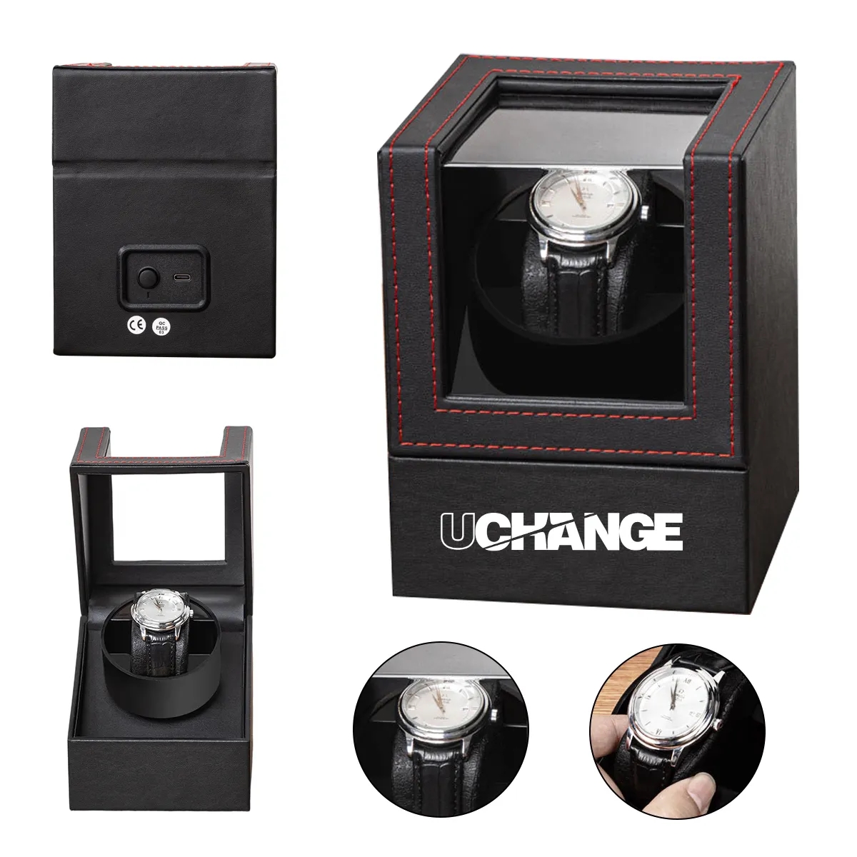 Single Watch Winder With Quiet Motor And Display Lid 3