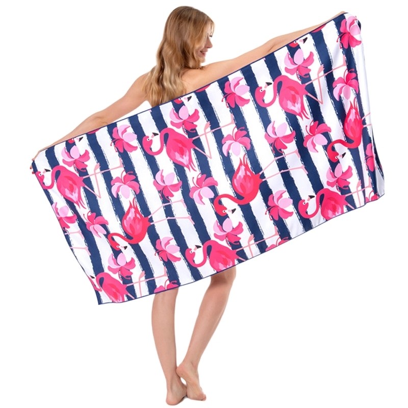 Sublimated Quick Dry Sand Free Beach Towel - 31.5'' x 63'' 3