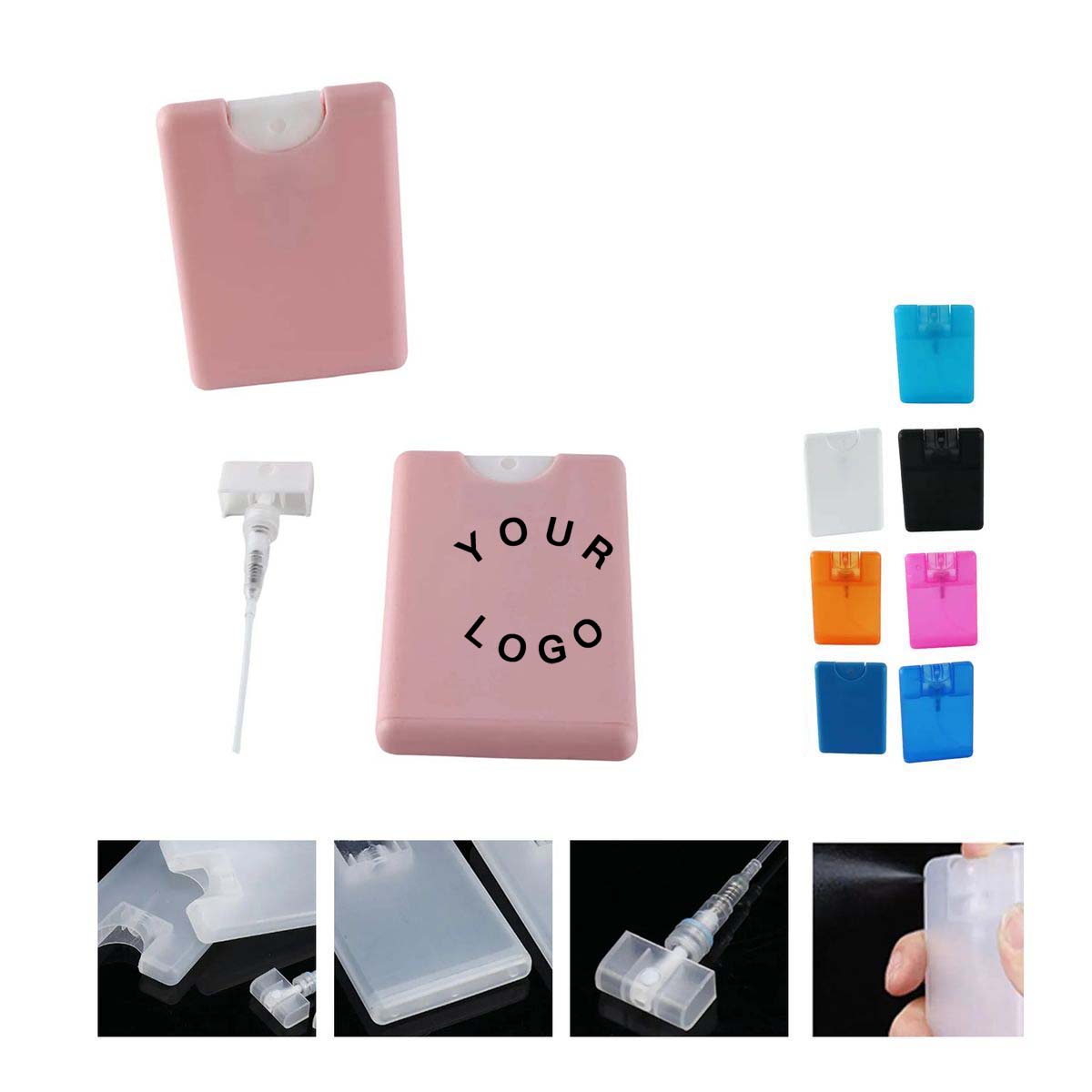 Card Spray Bottle Plastic Refillable Portable 5