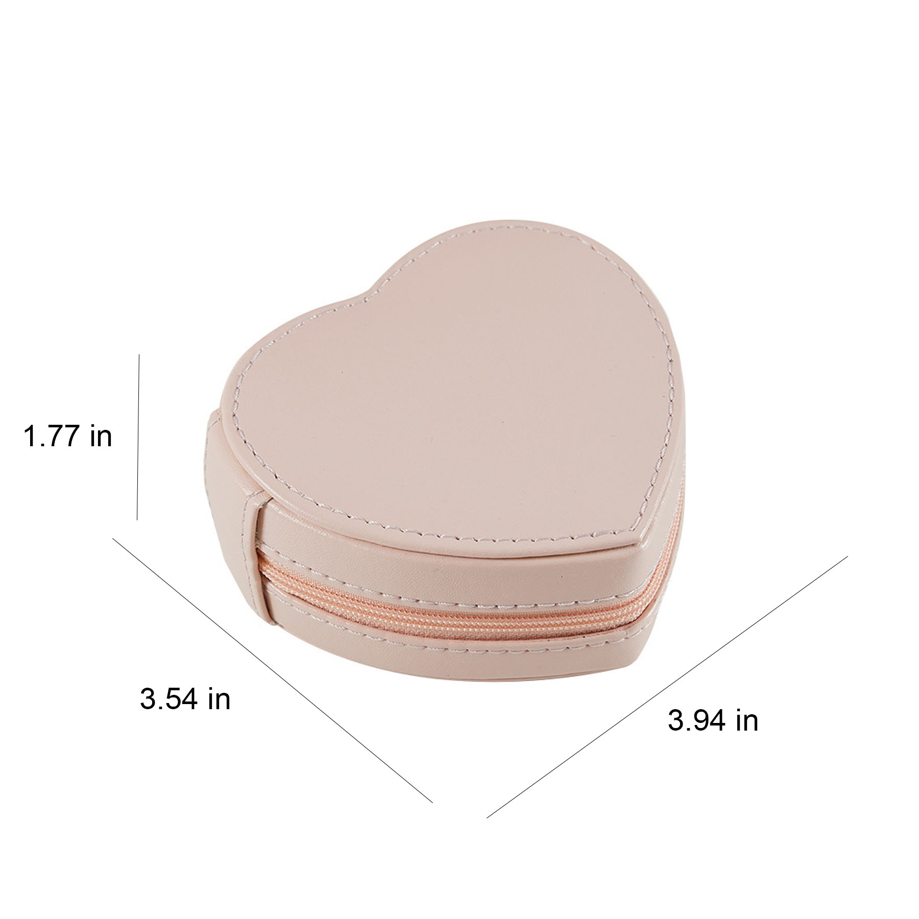 Compact Heart-Shaped Jewelry Box 5