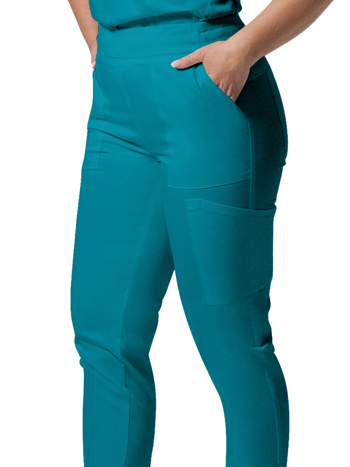 Landau - ProFlex - Women's Six-Pocket Mid-Rise Elastic-Back Waist Jogger Pant 18