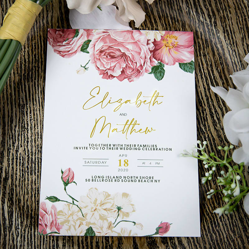 Custom Full Color 5 X 7 Inch Invitation Cards 50