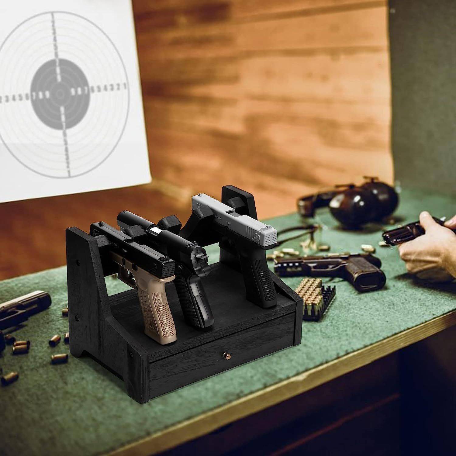 Wood Rack Holder for Gun Cabinet Accessories 4