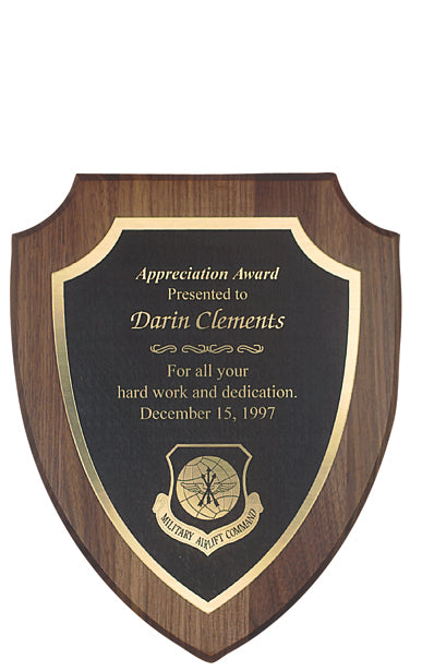 Simulated Walnut Arrowhead Plaque 1