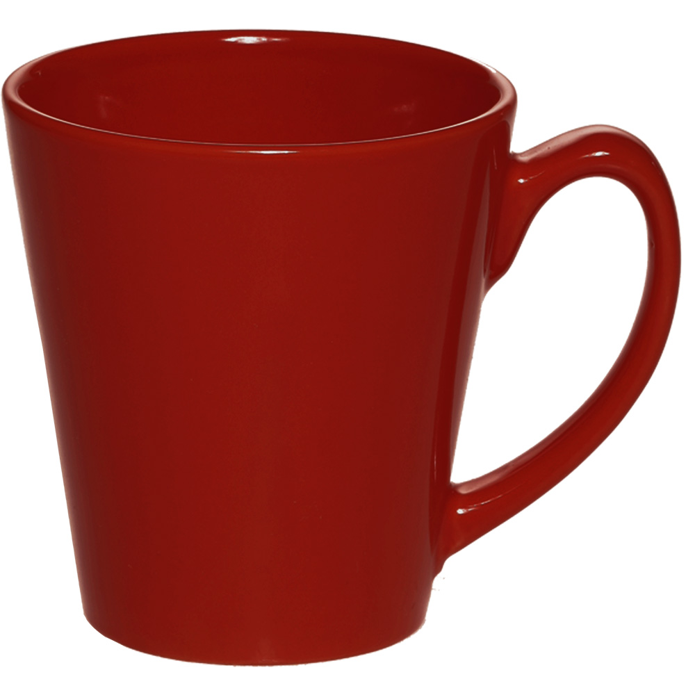 12 oz. Glossy Ceramic Latte Coffee Mug - Colors 6