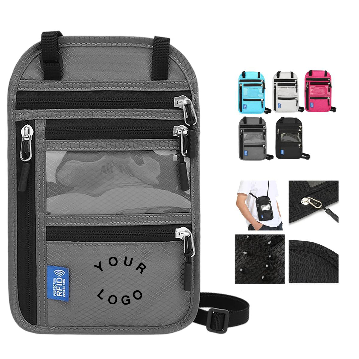 Neck Hanging Passport Wallet for Travel 2