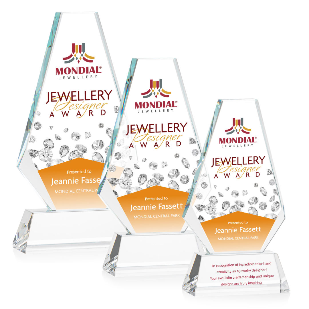 Kingsley VividPrint™ Award on Newhaven Base - Clear