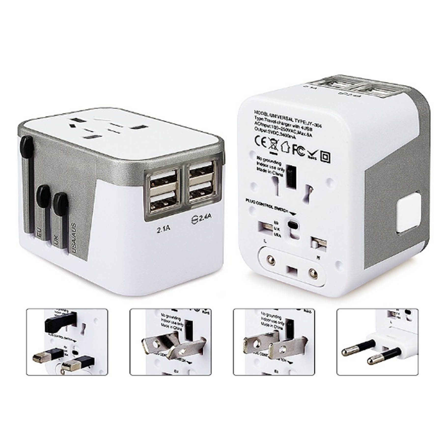 iBank ® Universal Travel Adapter, International Power Adapter 4