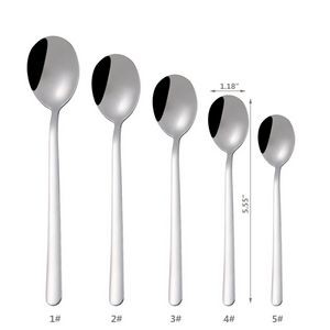 4.60 Inch Silver Dessert Coffee Spoon 15