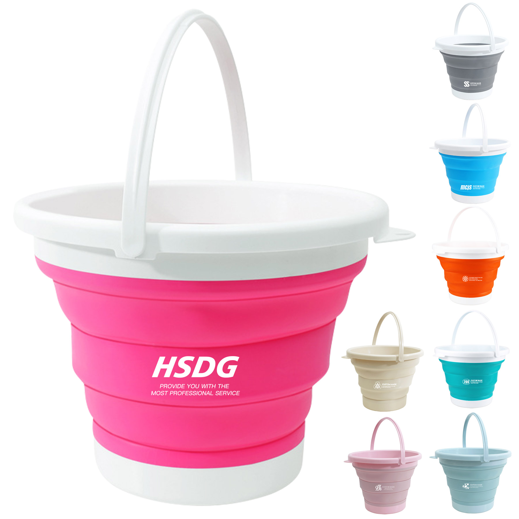 Portable Folding Bucket with Handle 2