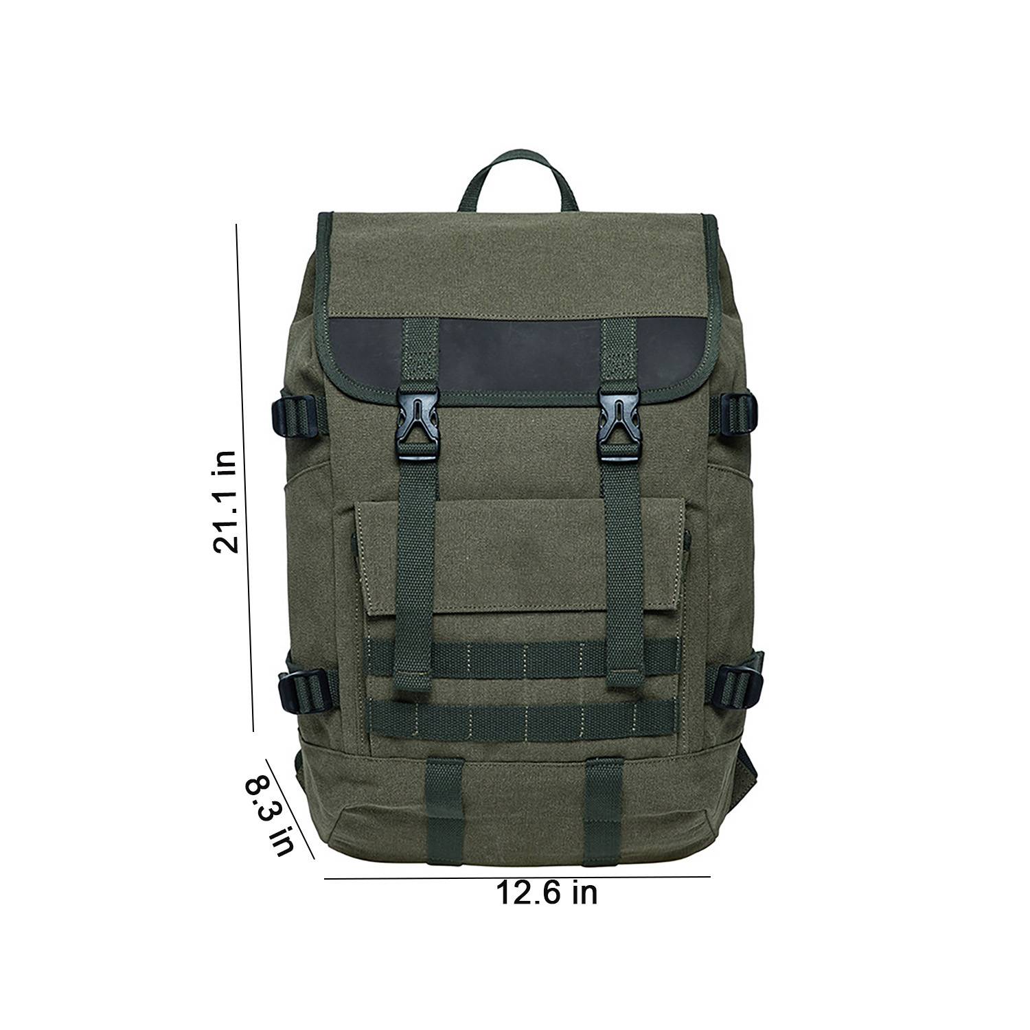 Unisex Travel Large Capacity Canvas Backpack 8
