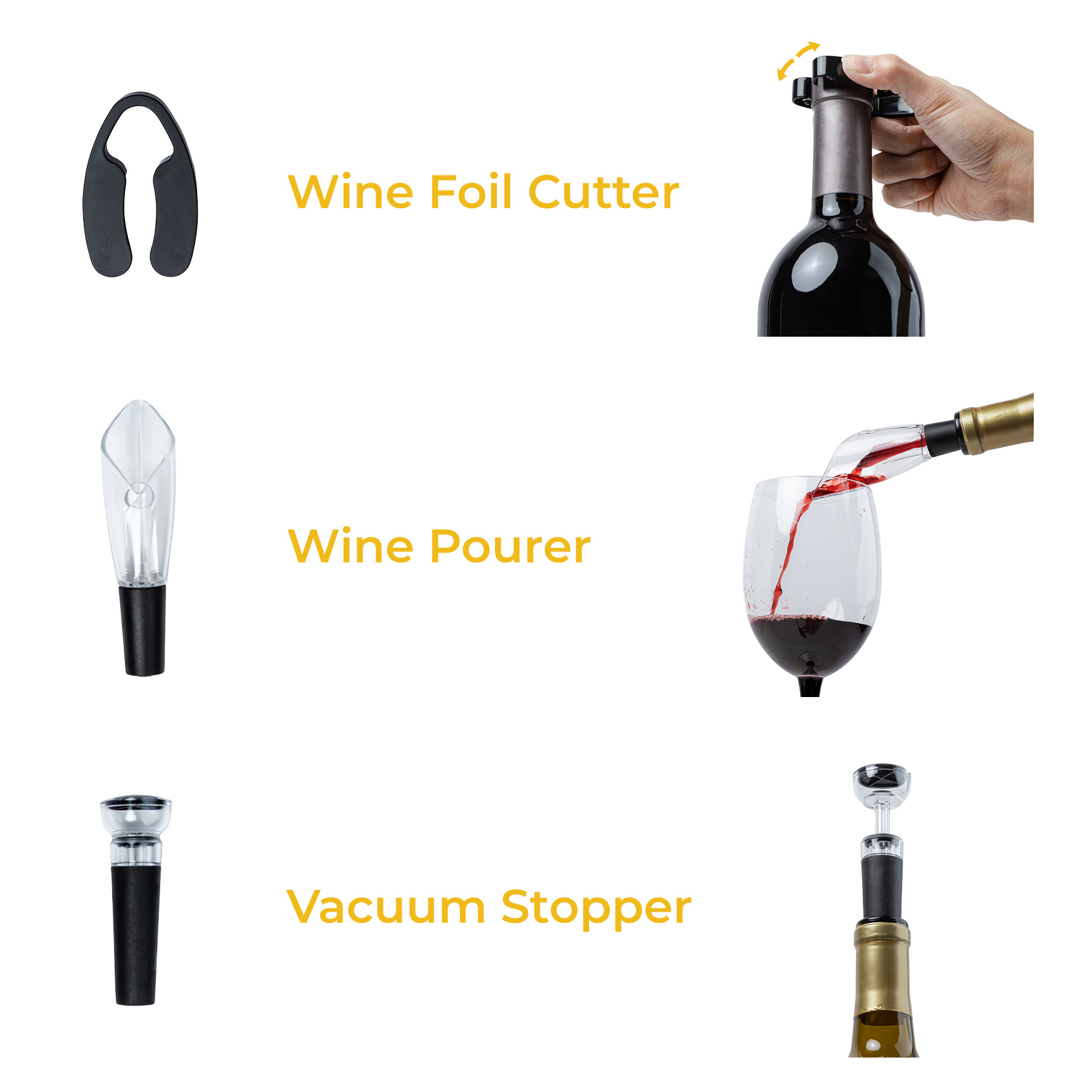 Carignan 6-Piece Electric Wine Set 2