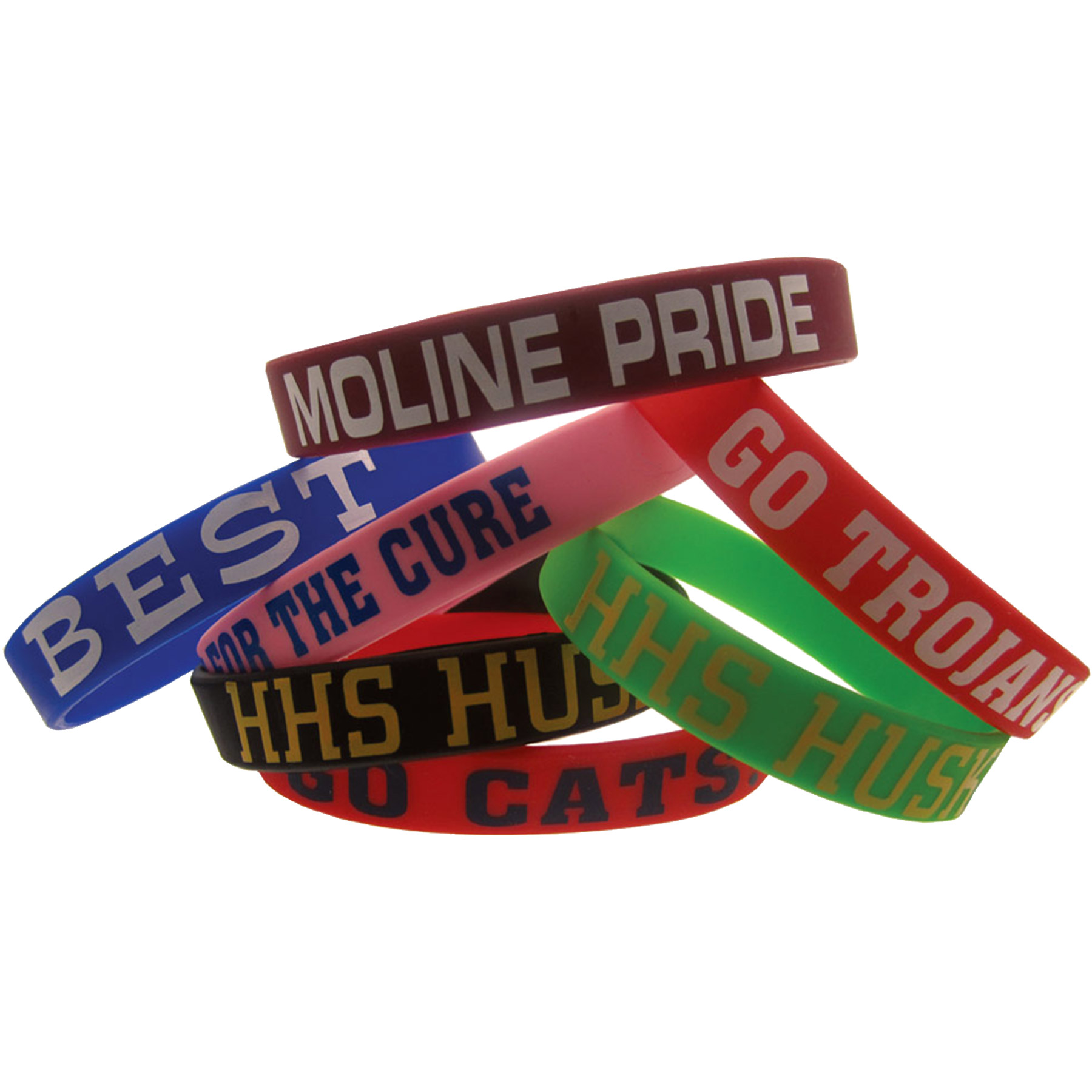 Printed Silicone Bracelets: 12mm 5