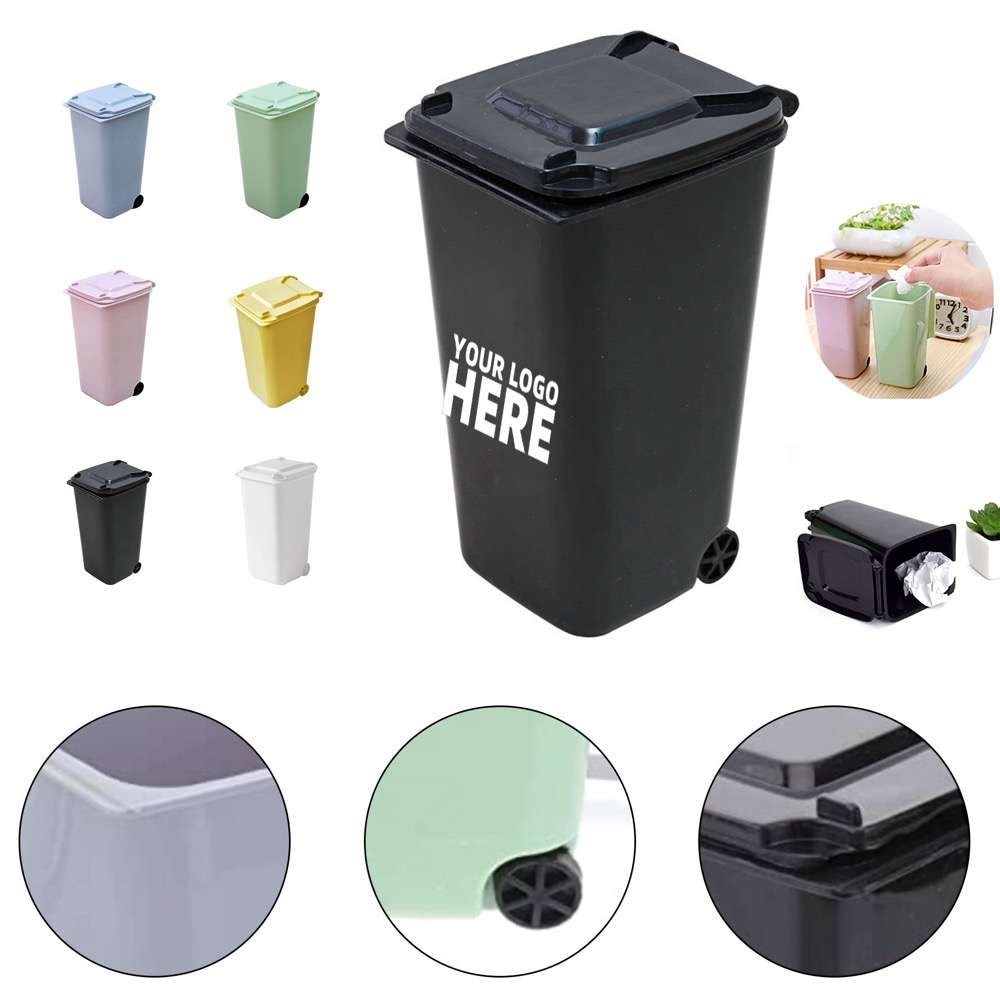 Mini Trash Can With Lid 2