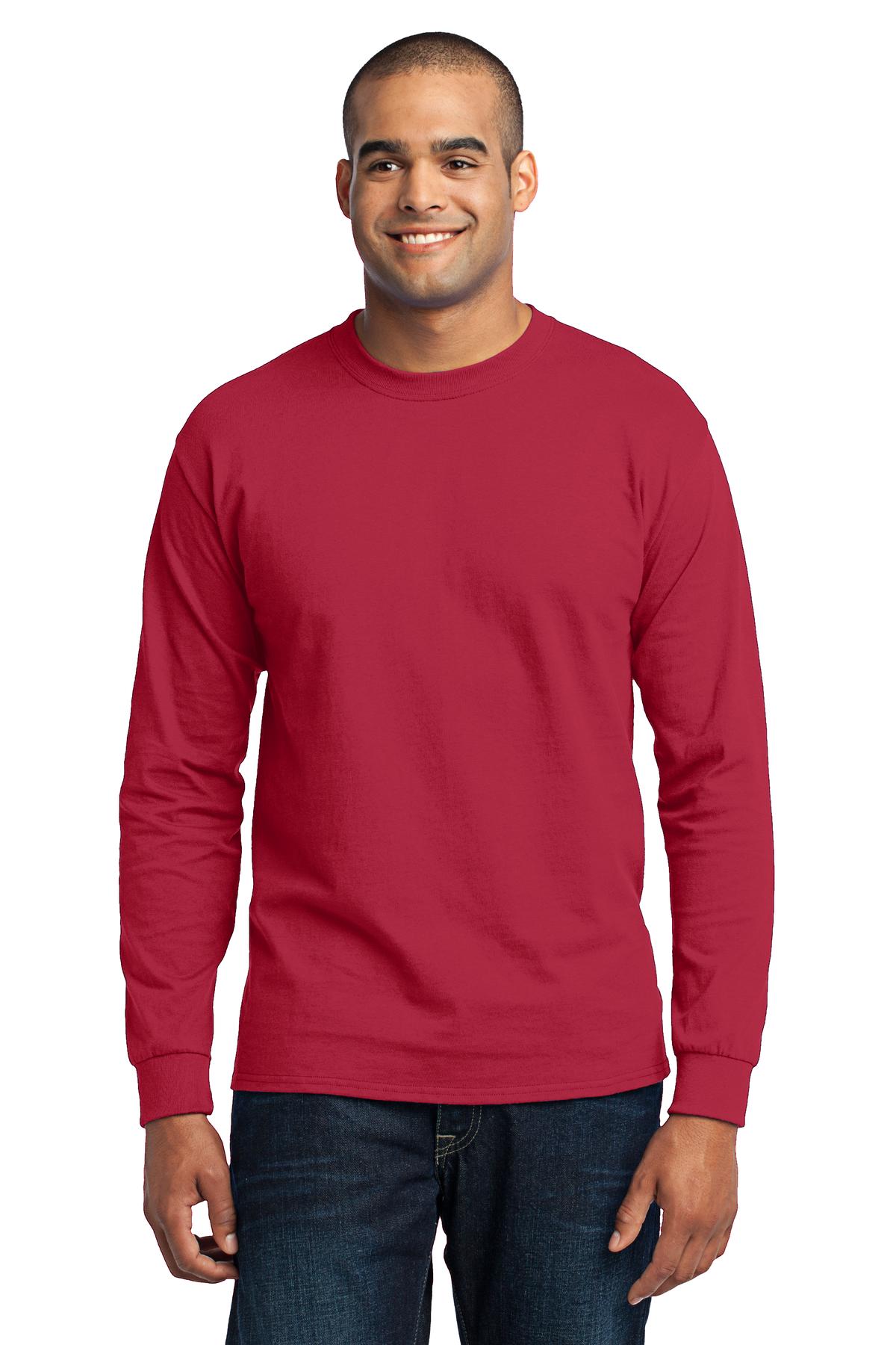 Port & Co Long Sleeve Core Blend Tee. PC55LS 106