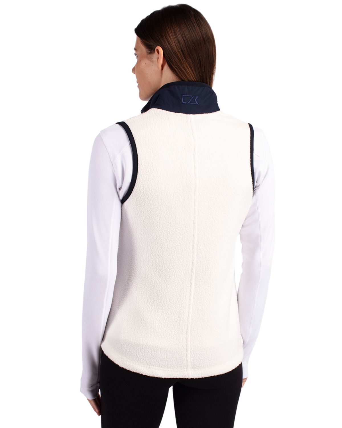 Cutter & Buck Cascade Epic Comfort Recycled Sherpa Fleece Womens Full Zip Vest 68