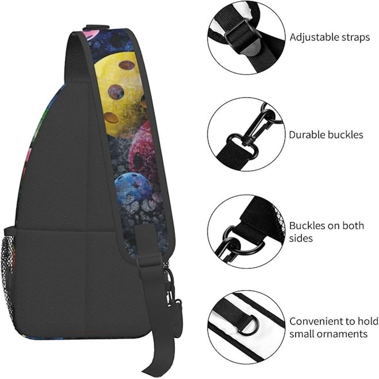 Men'S Nylon Multi-Compartment Crossbody Chest Bag 4