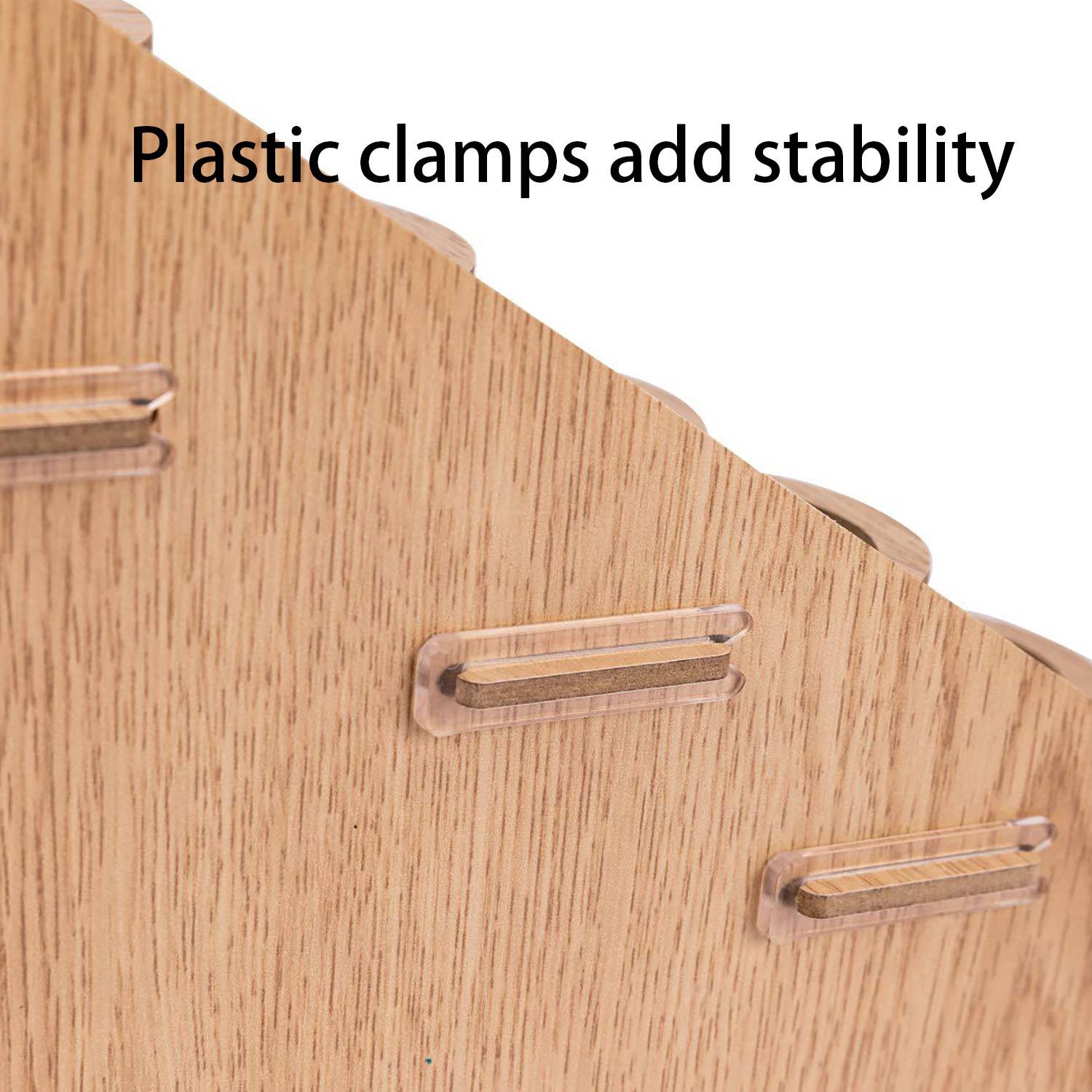 Space-Saving solidly Wooden Craft Paint&Brush Organizer Rack 4