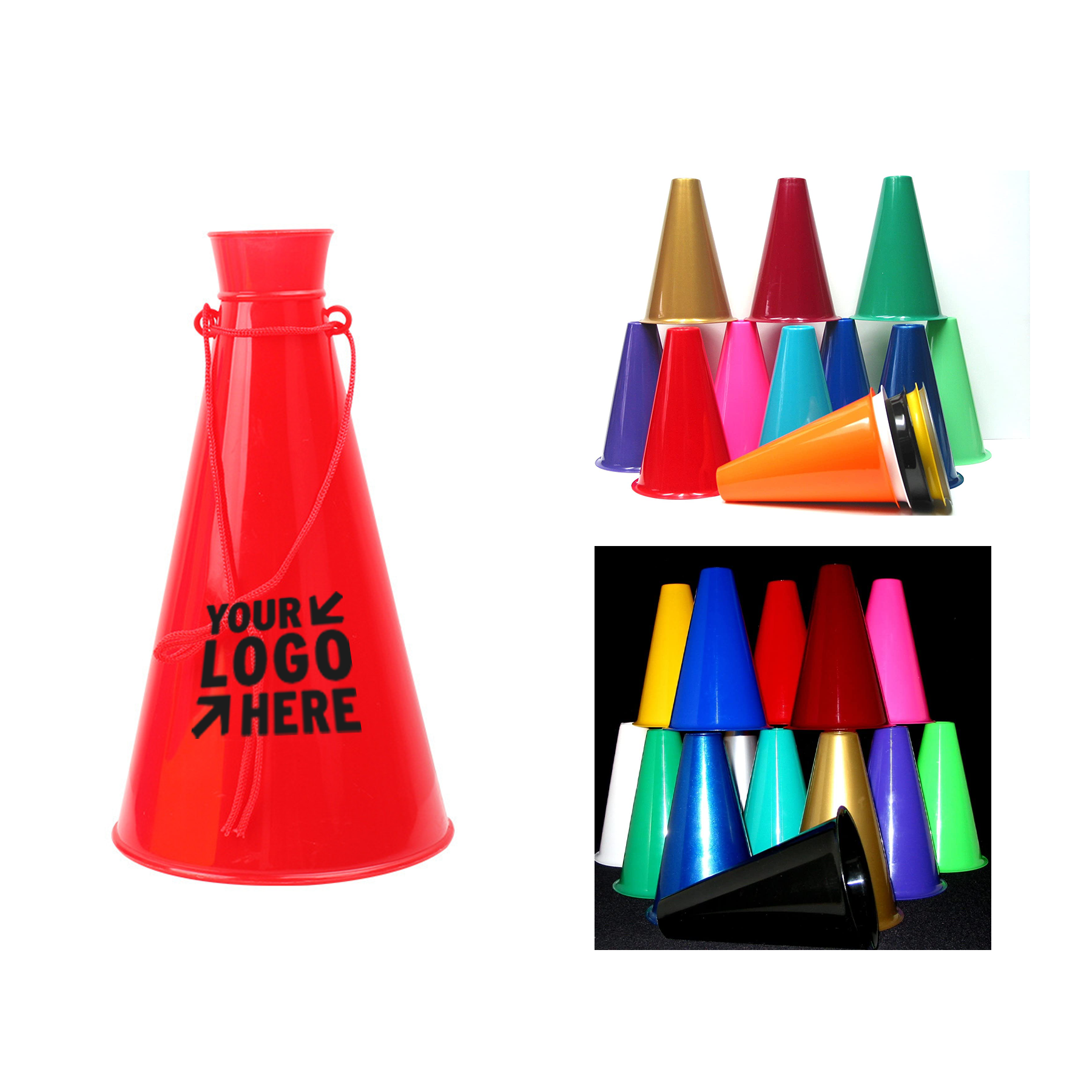 8 Inch Tall Plastic Megaphone