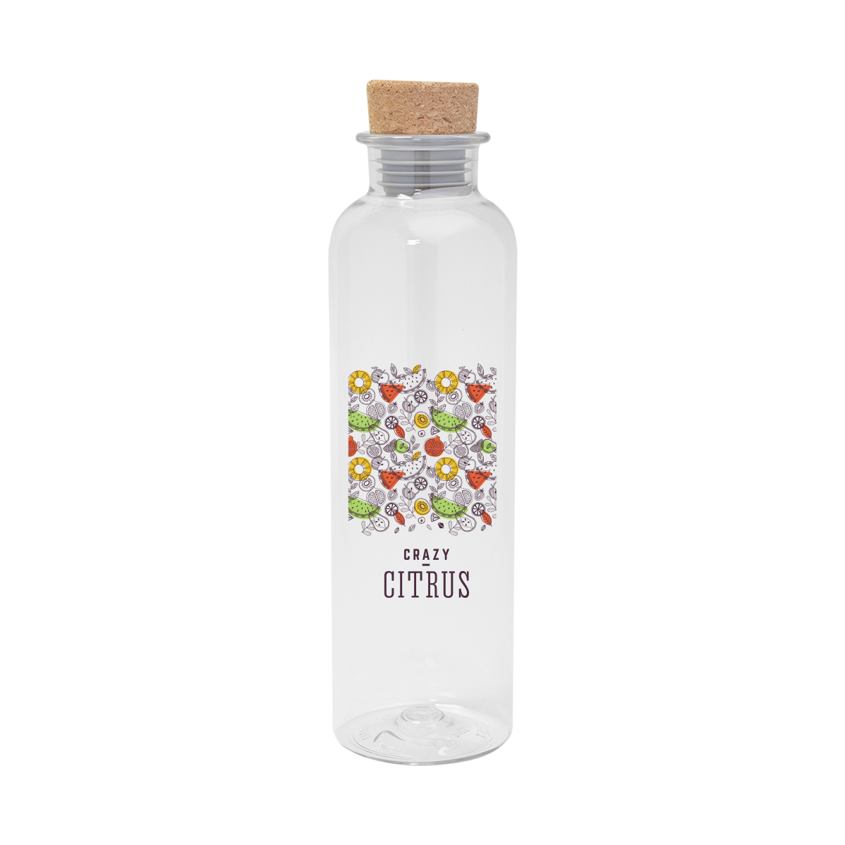 22 Oz. Maddie rPET Bottle With Cork Lid 1