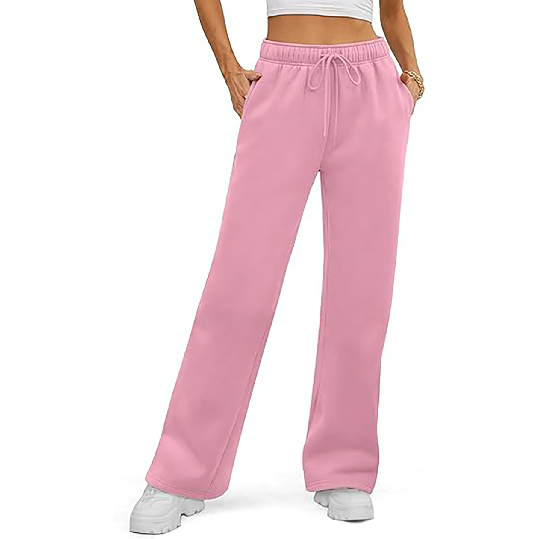 Women's Loose Fleece Sweatpants 5