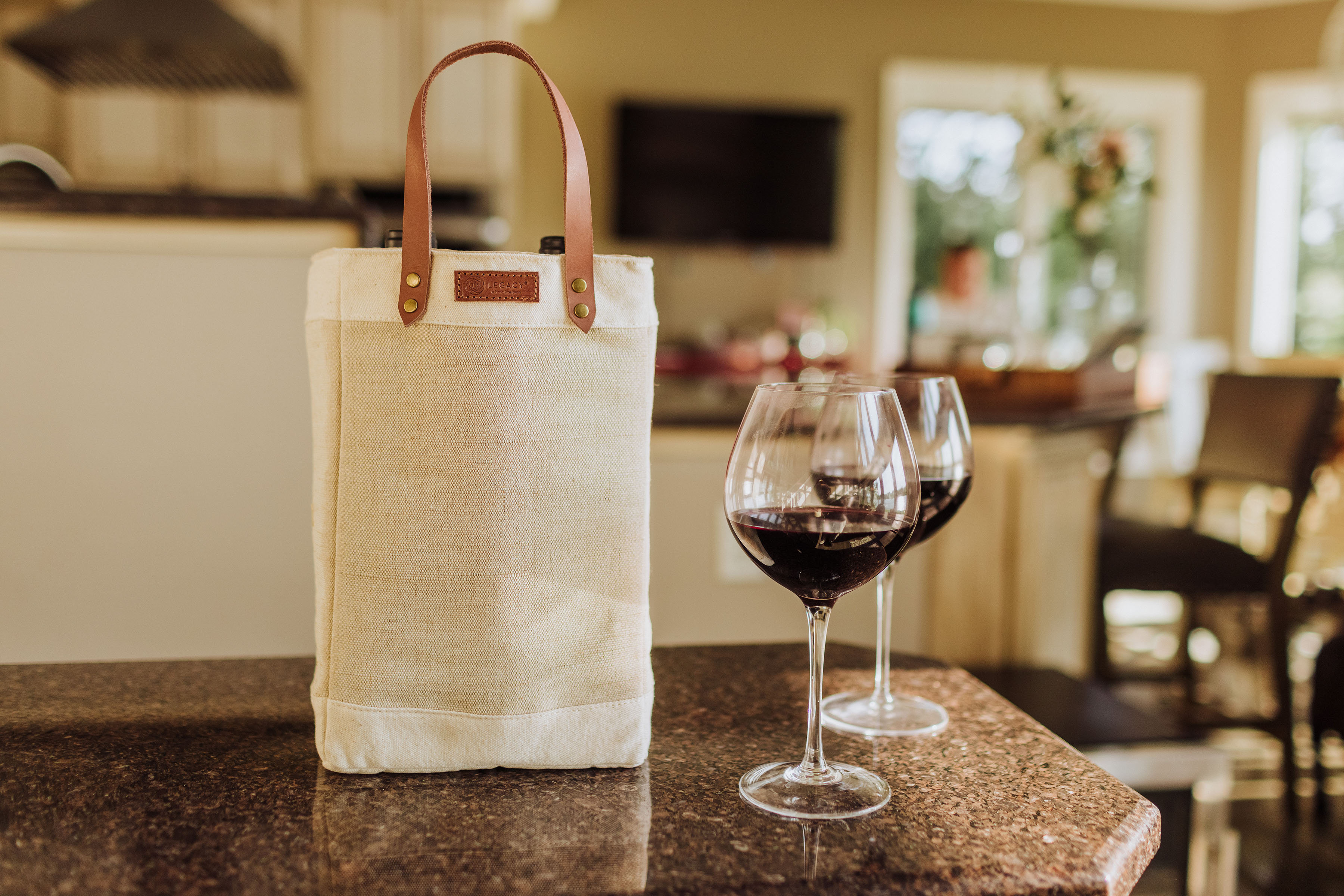 Pinot Jute 2 Bottle Insulated Wine Bag 3
