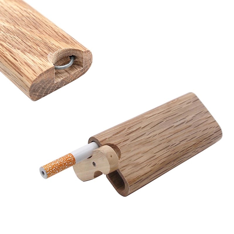 Wood Cirgarette Stash Box Case With Clean Tools 6