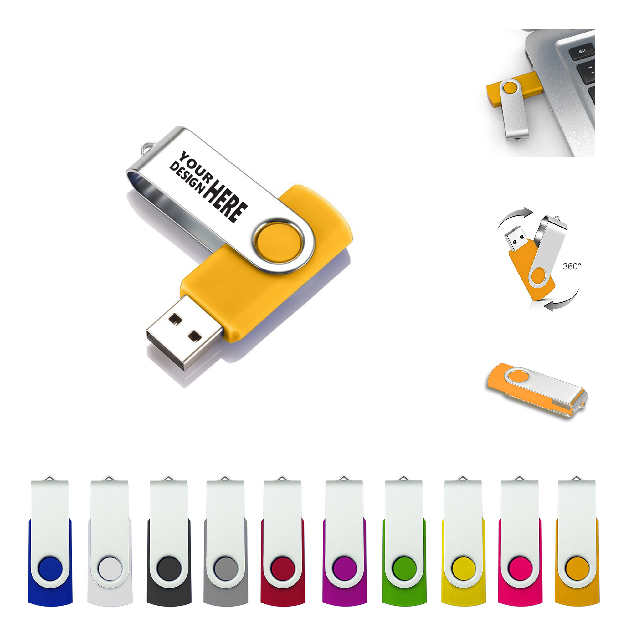 8GB Metal USB Flash Drive 4