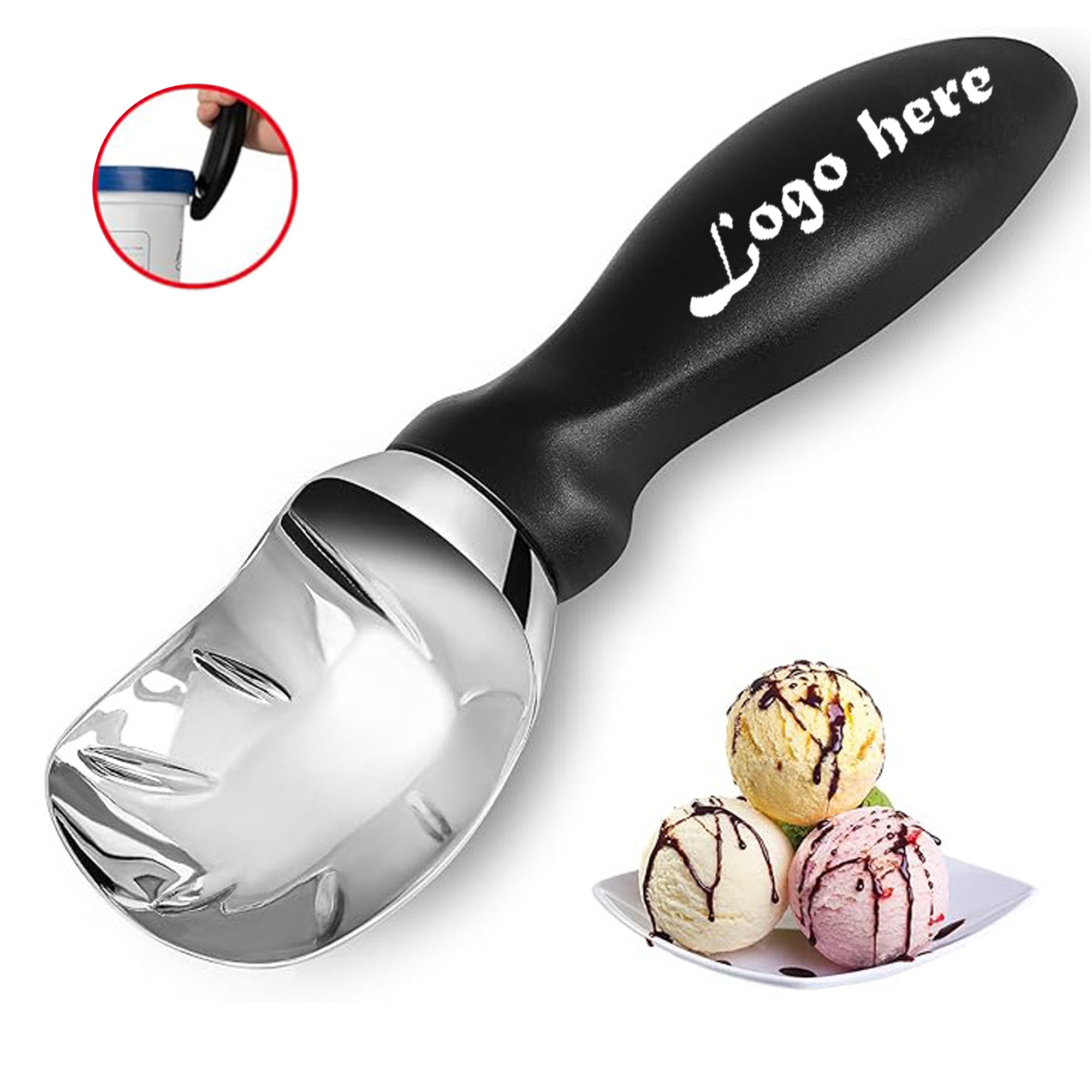 Multifunctional Stainless Steel Ice Cream Scoop Scooper 4