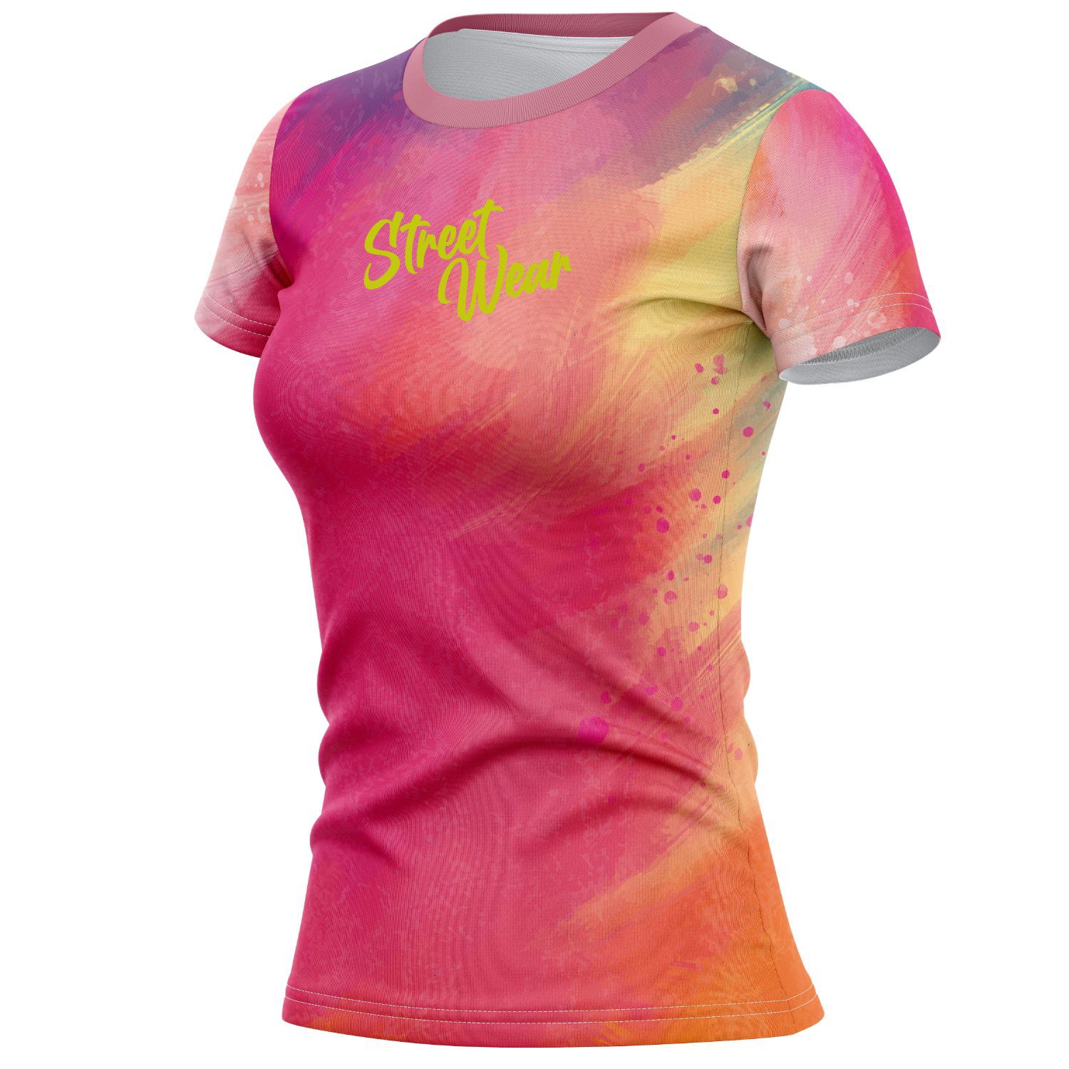 Women's 160 GSM Brushed Milk Silk Sublimation Short Sleeve T-shirt 6