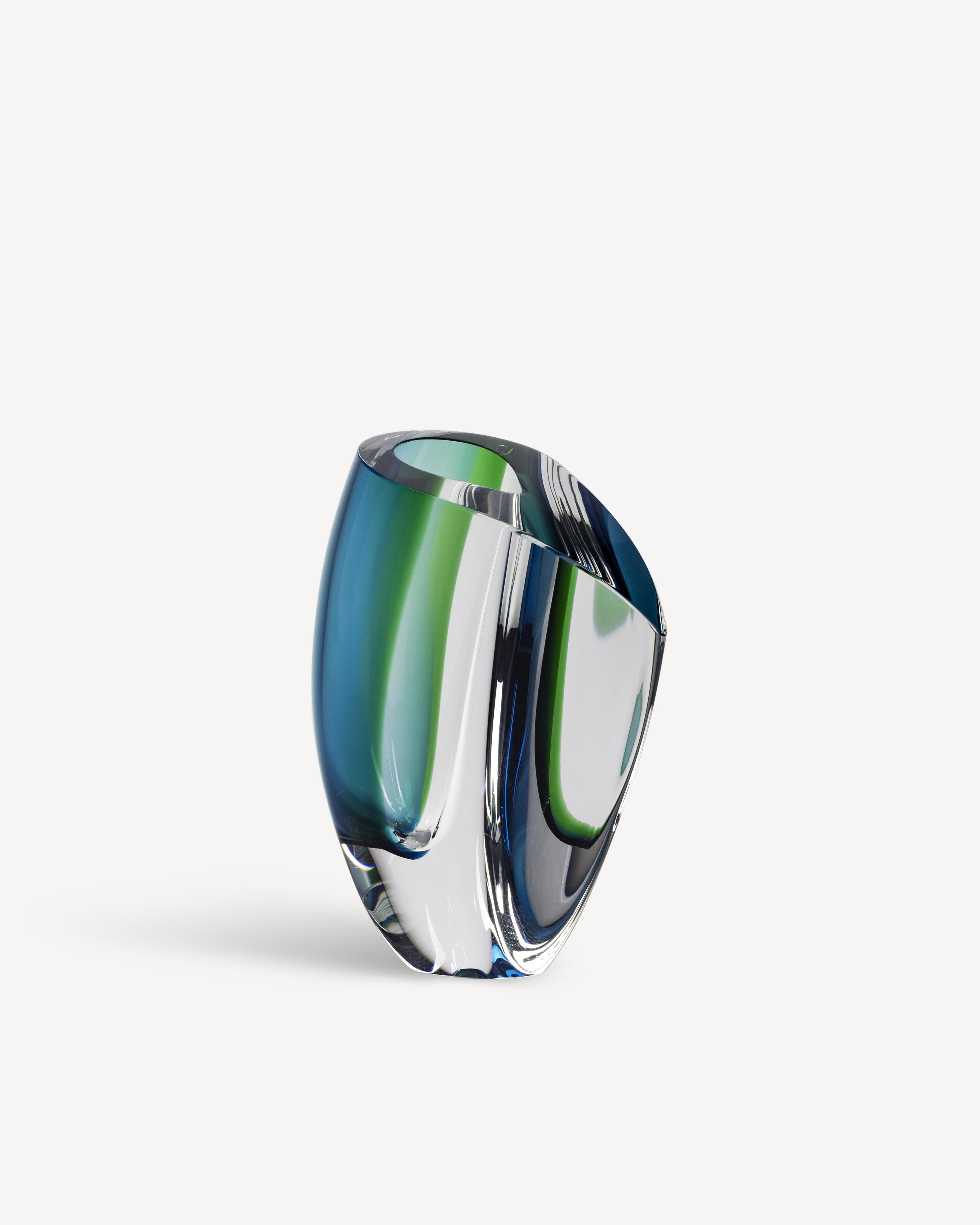 MIRAGE VASE FOREST GREEN/BLUE LARGE 1