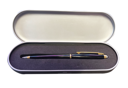 Silver Metal Engravable Pen Case 4