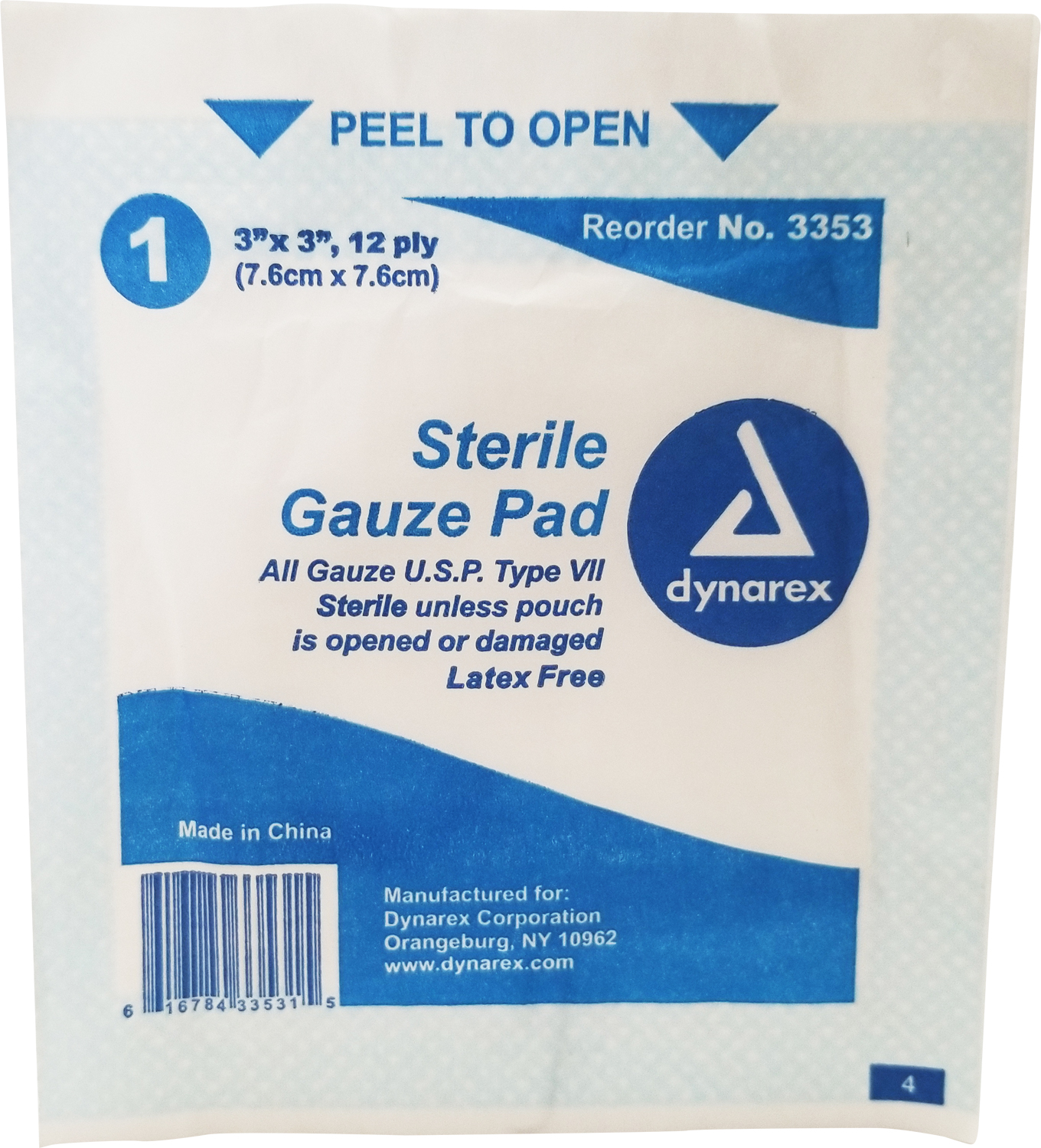 Gauze Pads - 3" x 3" Sterile 1