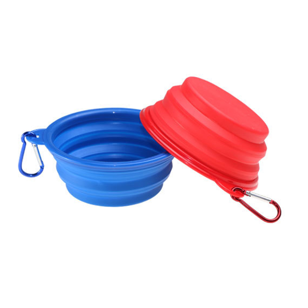 Silicone Collapsible Pet Bowl With Carabiner 7