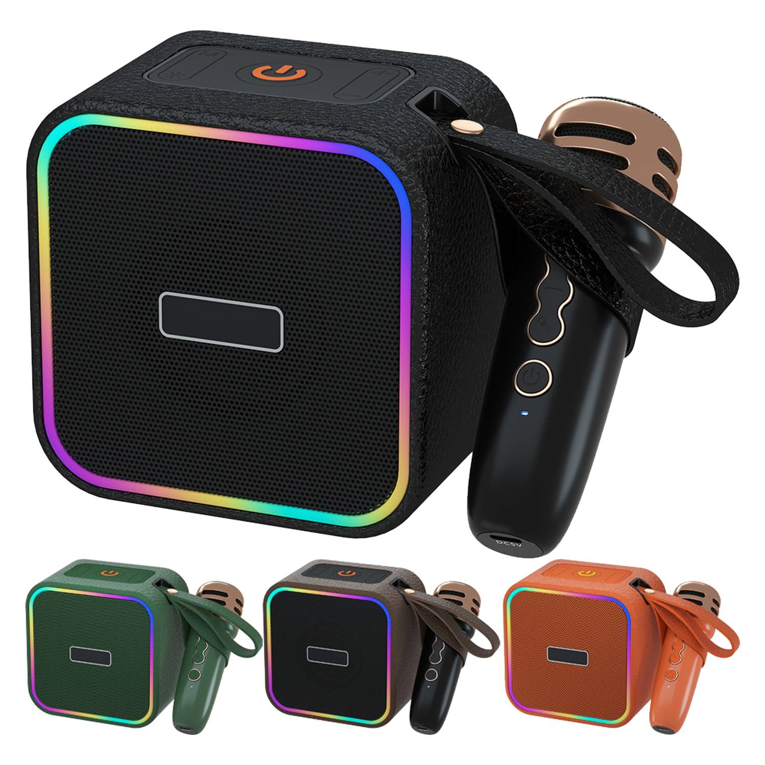 Mini Wireless Karaoke Speaker w/ Microphones 6