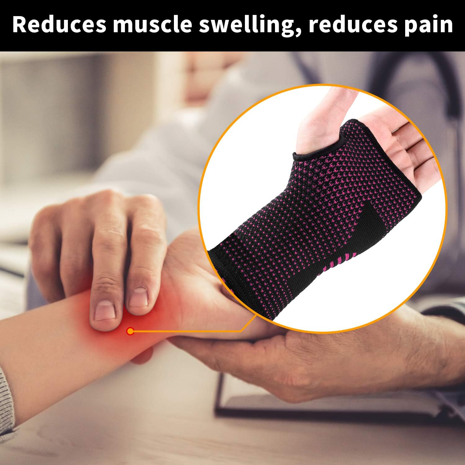 Breathable And Sweat-Absorbing Carpal Tunnel Wrist Brace 1