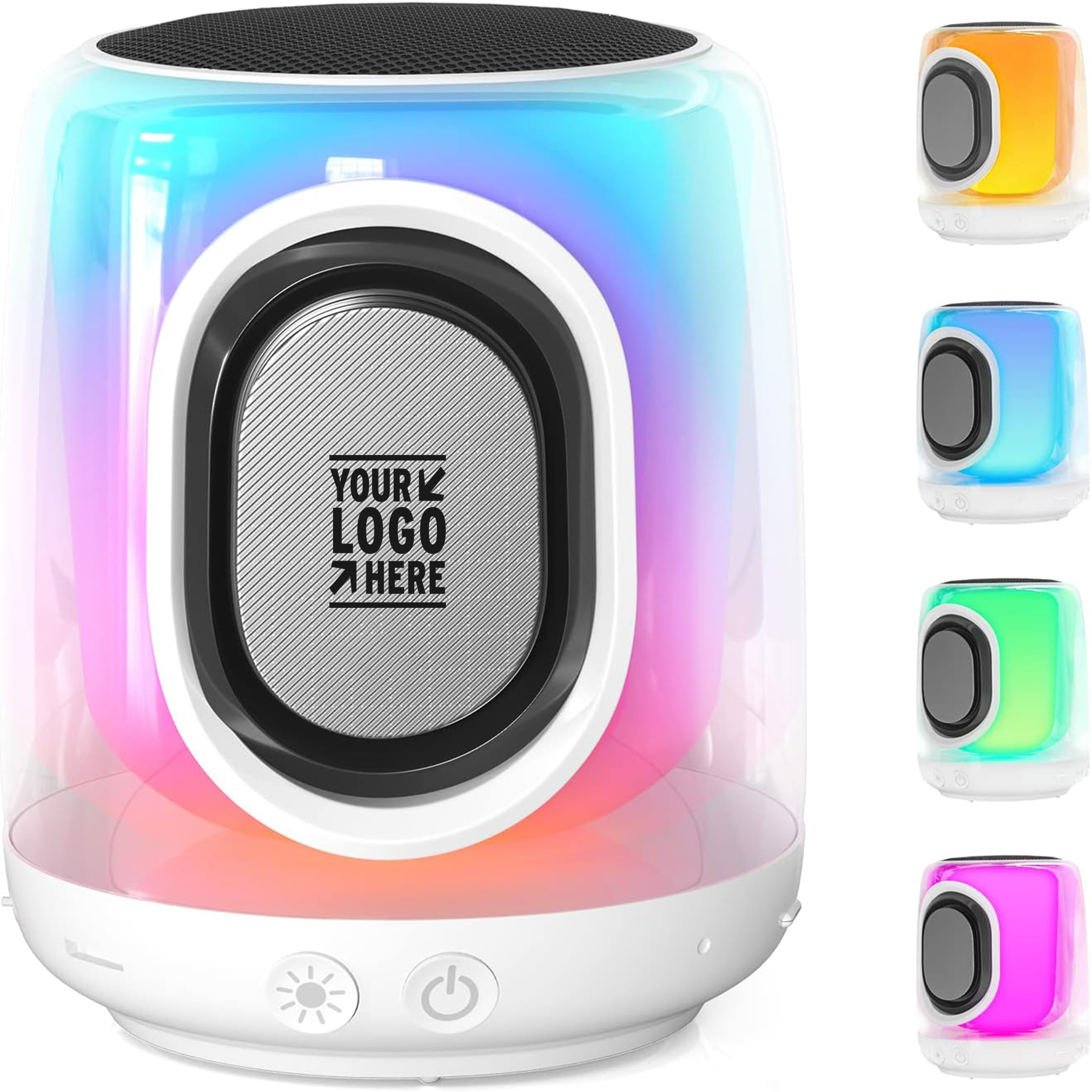 Boy GirlCute RGB Multi-Colors Rhythm Lights Loud Stereo Sound Small Portable Bluetooth Speaker 2