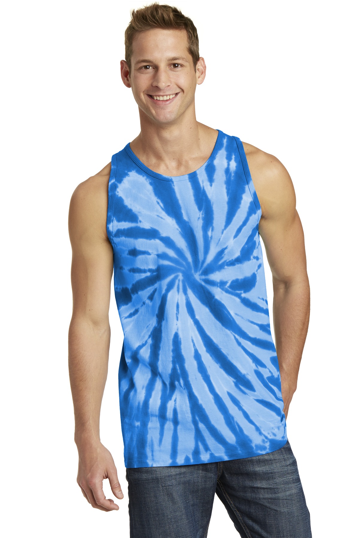 Port & Co Tie-Dye Tank Top. PC147TT 49