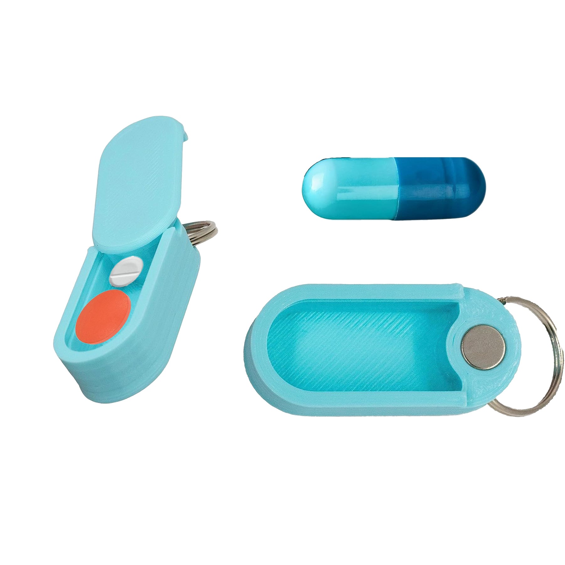 Key Chain Pill Box 2
