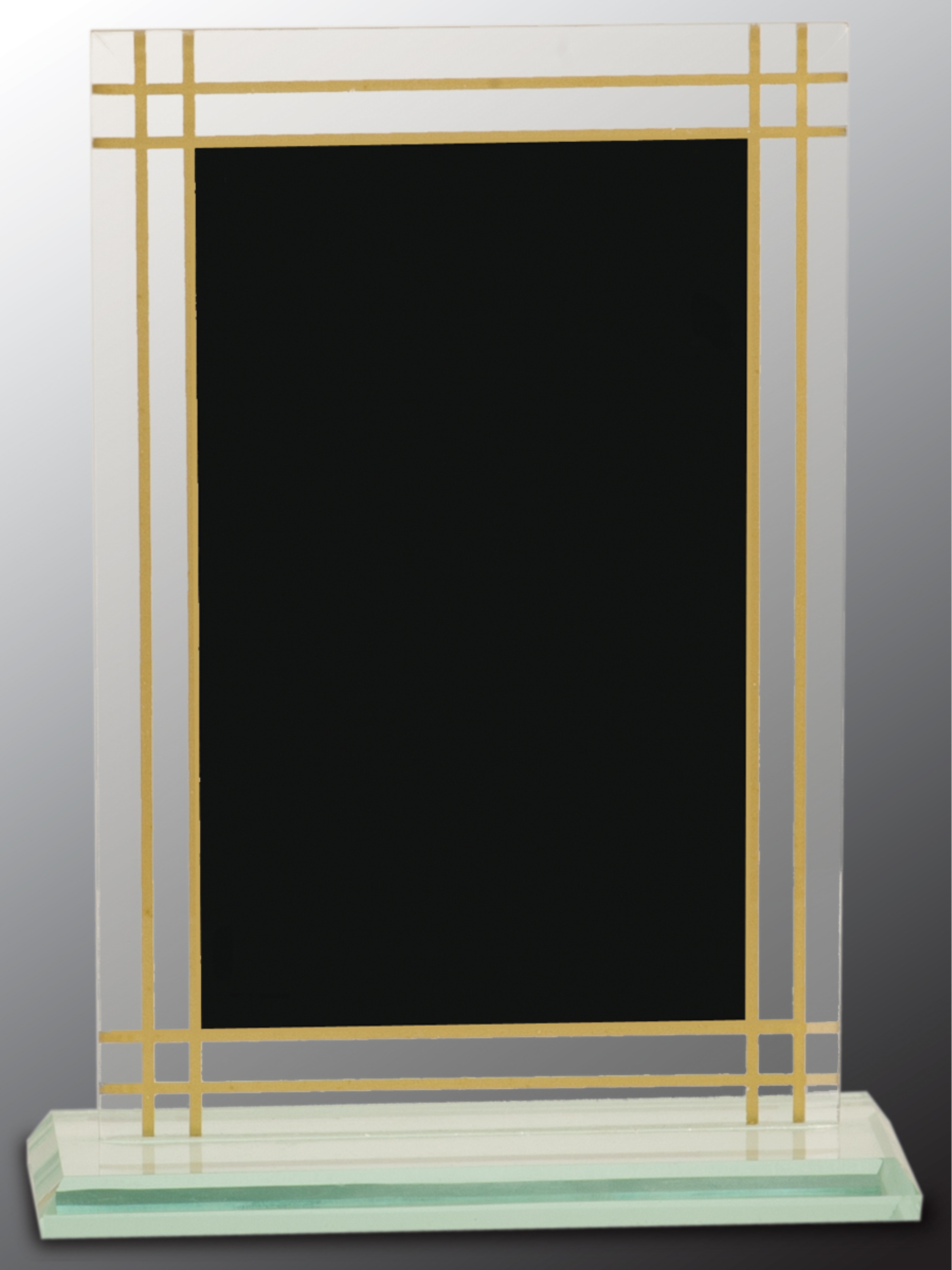 7 1/2" Contemporary Glass Full Border Award 3