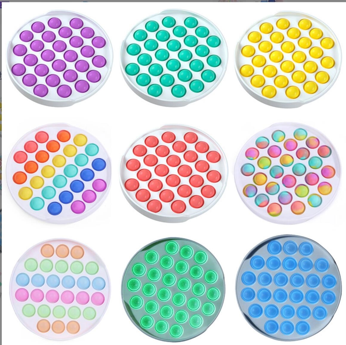 Luminous Round Push Pop Bubble 1