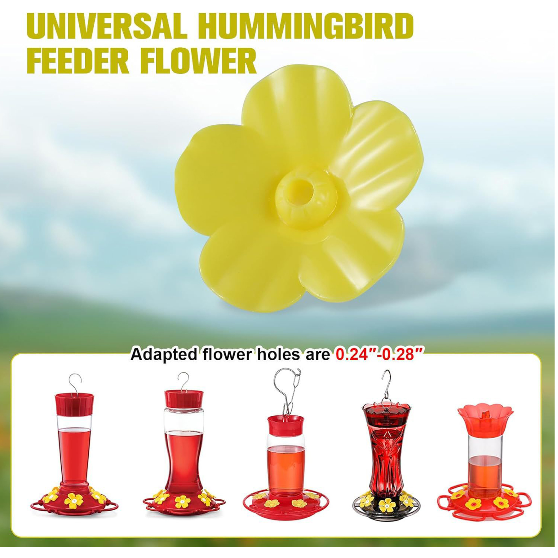 22 oz Hummingbird Nectar Feeder 6