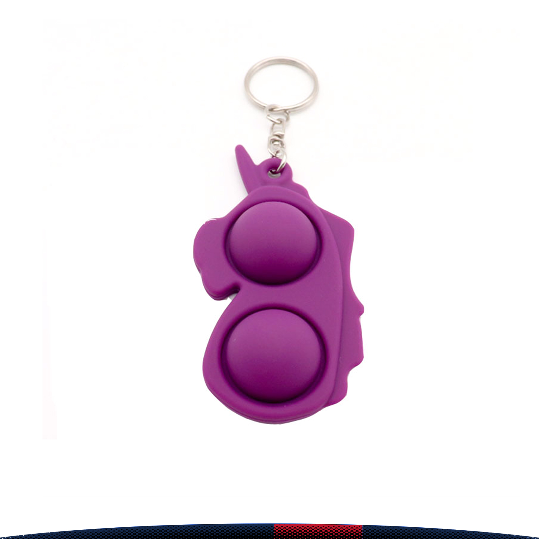 Unicorn Push Pop Bubble Keychain 4
