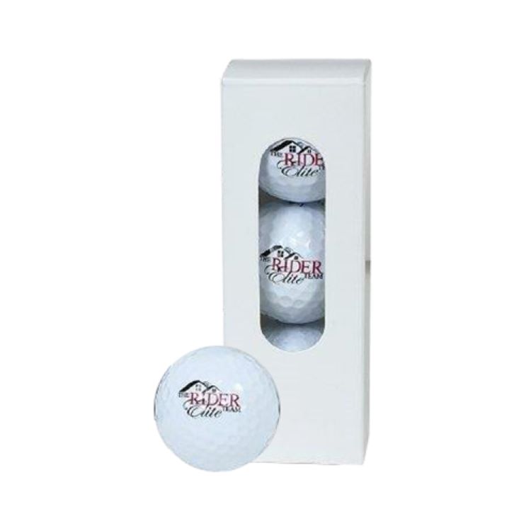 3 Ball White Golf Ball Sleeves