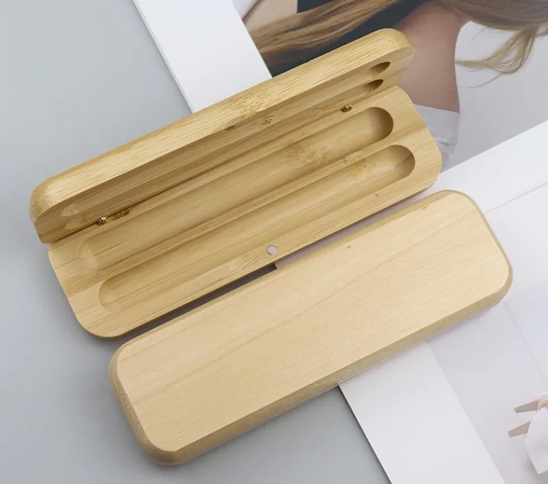 Bamboo Pen Gift Set with Wooden Case 2